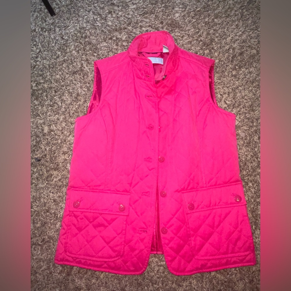 Liz Clairborn Quilted Pink vest